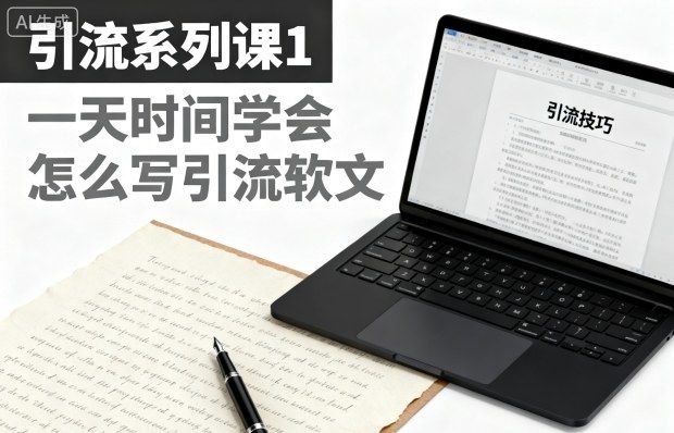 引流系列课1,一天时间学会怎么写引流软文