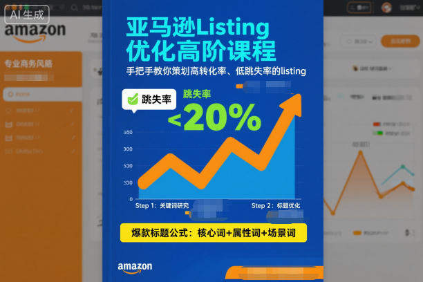 亚马逊Listing优化高阶课程，手把手教你策划高转化率、低跳失率的listing-新时光资源网