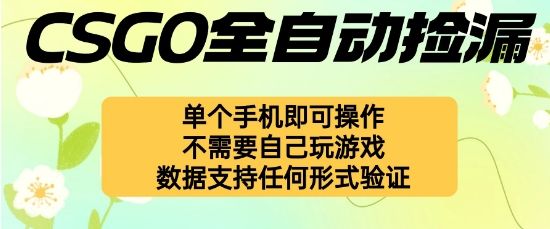 自动挂G捡漏，不用自己挂G不用玩游戏，一个手机即可操作，新手小白轻松月入1W+【揭秘】-新时光资源网