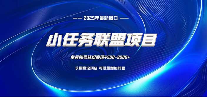 小任务联盟项目：一台电脑每天只需10分钟，轻松简单稳定-新时光资源网