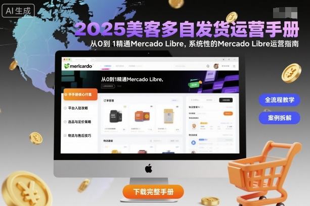 2025美客多自发货运营手册：从0到1精通Mercado Libre，系统性的Mercado Libre运营指南-新时光资源网