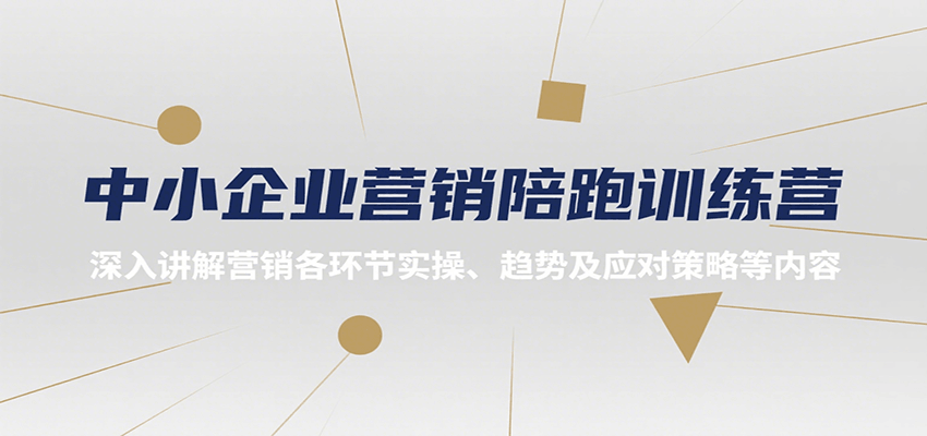 中小企业营销陪跑训练营，深入讲解营销各环节实操、趋势及应对策略等内容-新时光资源网