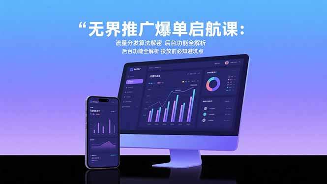 无界推广爆单启航课：流量分发算法解密 后台功能全解析 投放前必知避坑点-新时光资源网