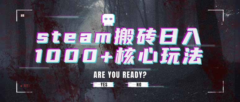 steam搬砖日入1000+核心玩法-新时光资源网