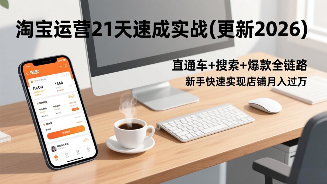 淘宝运营21天速成实战(更新2026-新时光资源网