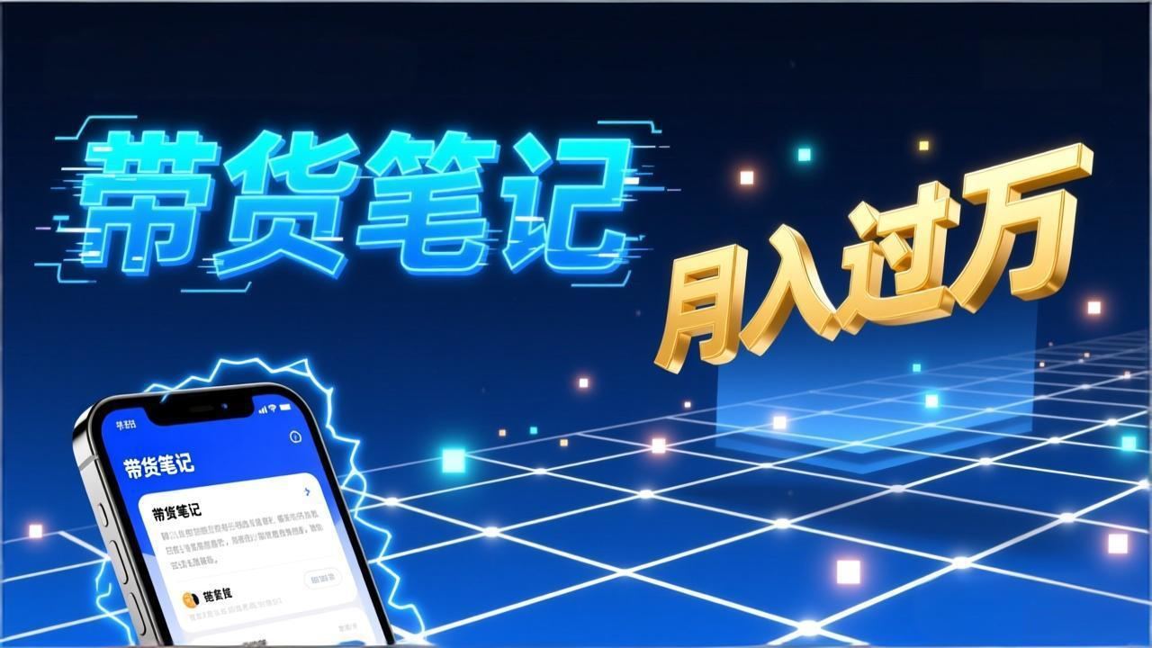 小红书爆款笔记带货实战:拆解封面标题正文全要素,手把手教你单篇笔记带货月入过万-新时光资源网