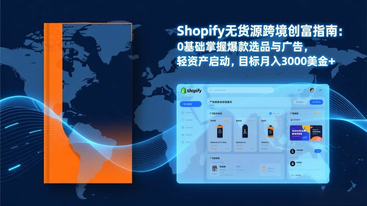 Shopify爆款打法实战:从选品到广告投放,复制爆款模型,驱动独立站月销售额破万刀-新时光资源网