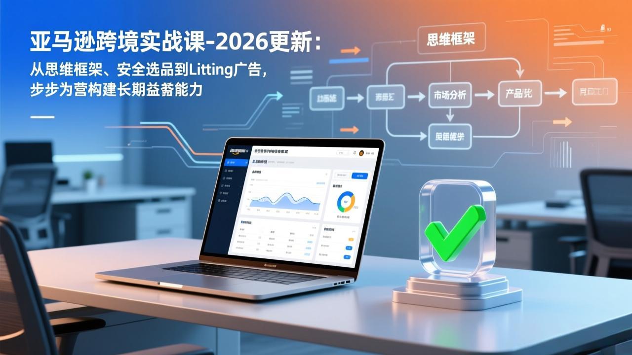 亚马逊跨境实战课-2026更新：从思维框架、安全选品到Listing广告，步步为营构建长期盈利能力-新时光资源网