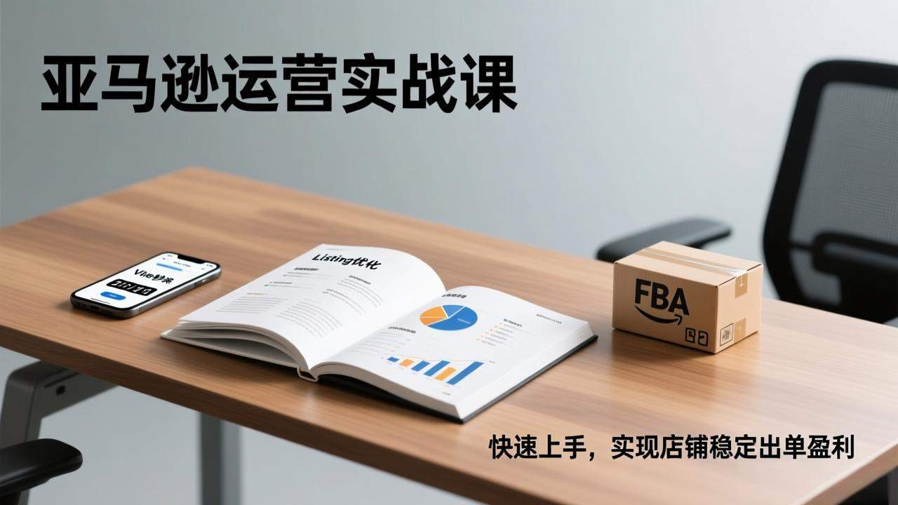 亚马逊运营实战课,Listing优化、Vine秒杀、FBA发货,快速上手,实现店铺稳定出单盈利-新时光资源网