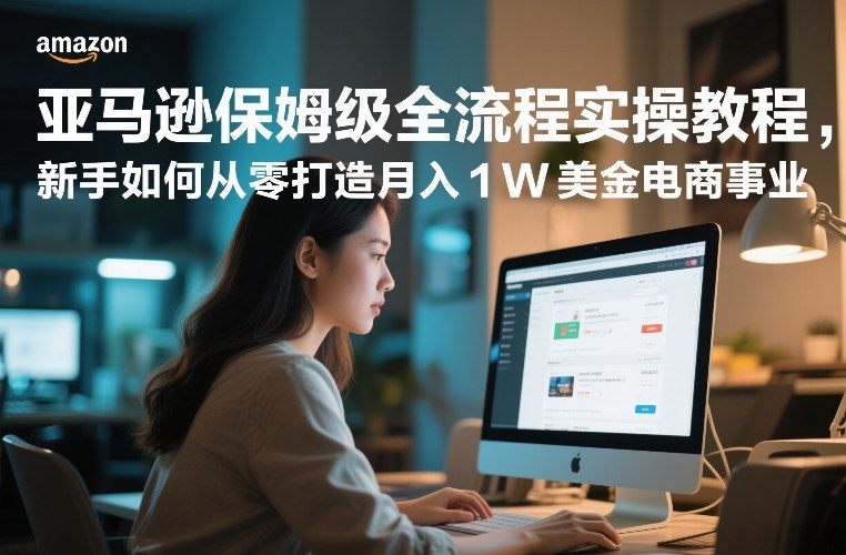 亚马逊保姆级全流程实操教程，新手如何从零打造月入1W美金电商事业-新时光资源网