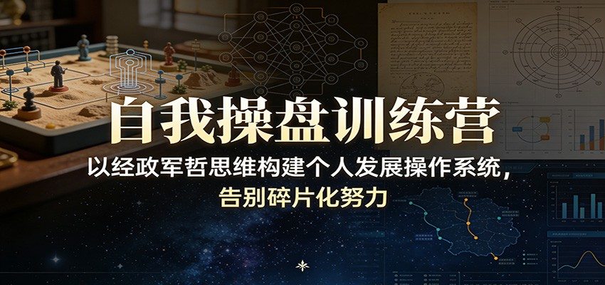 自我操盘训练营：以经政军哲思维构建个人发展操作系统，告别碎片化努力-新时光资源网