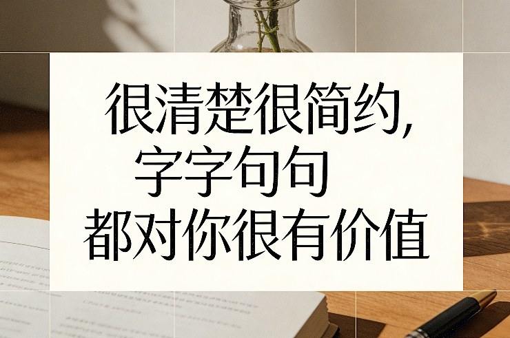 付费文章：很清楚很简约，字字句句都对你很有价值-新时光资源网