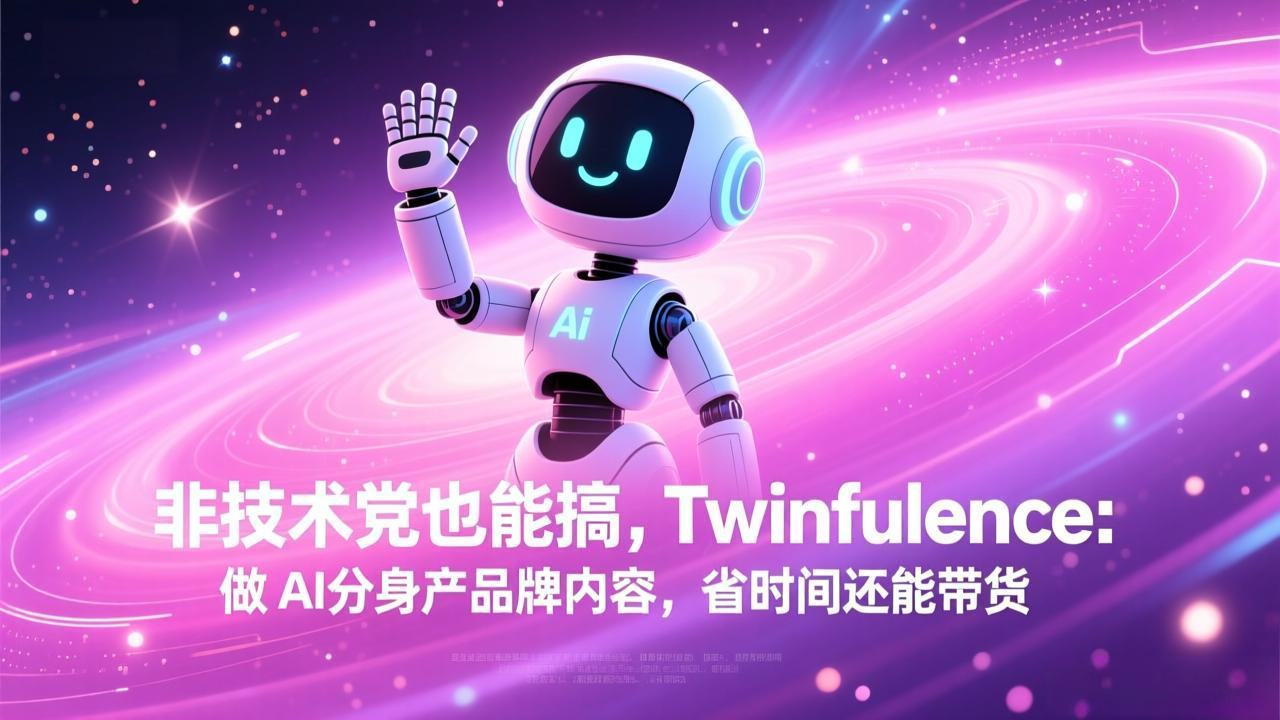 非技术党也能搞!Twinfluence:做 AI 分身产品牌内容,省时间还能带货-新时光资源网
