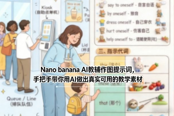 Nano banana AI教辅作图提示词，手把手带你用AI做出真实可用的教学素材-新时光资源网
