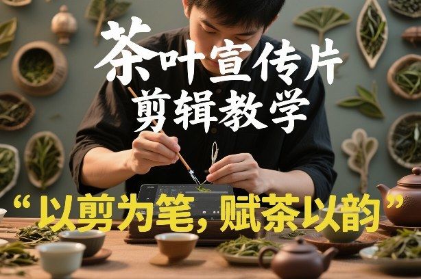 茶叶宣传片剪辑教学，以剪为笔，赋茶以韵，新手也能拍出高级感-新时光资源网