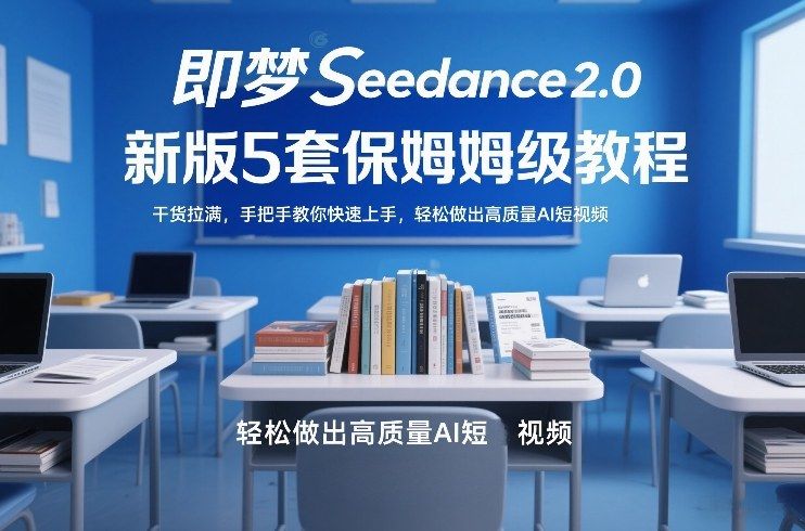 即梦Seedance2.0新版5套保姆级教程，干货拉满，手把手教你快速上手，轻松做出高质量AI短视频-新时光资源网