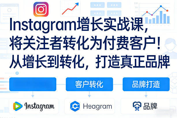 Instagram增长实战课,将关注者转化为付费客户!从增长到转化,打造真正品牌(双语字幕)-新时光资源网