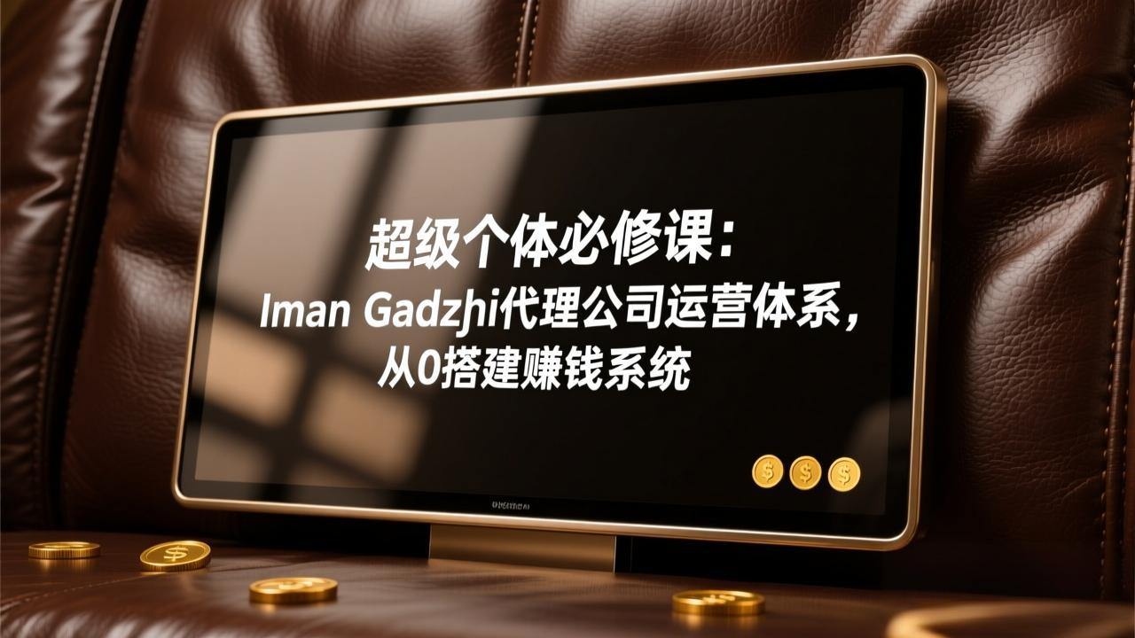 超级个体必修课:Iman Gadzhi代理公司运营体系,从0搭建赚钱系统-新时光资源网