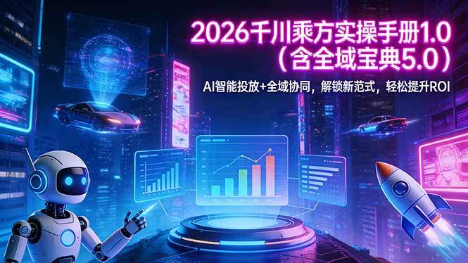 2026 千川乘方实操手册 1.0(含全域宝典 5.0-新时光资源网