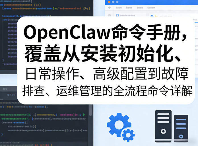 OpenClaw命令手册，覆盖从安装初始化、日常操作、高级配置到故障排查、运维管理的全流程命令详解-新时光资源网