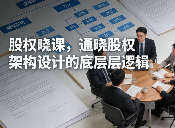 股权晓课，通晓股权架构设计的底层逻辑-新时光资源网