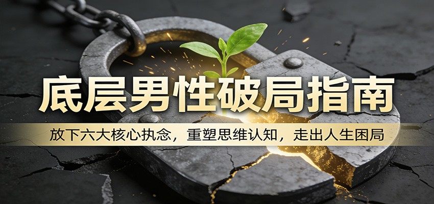 底层男性破局指南：放下六大核心执念，重塑思维认知，走出人生困局-新时光资源网