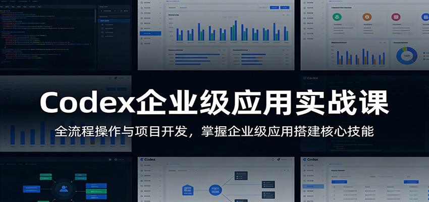 Codex企业级应用实战课：全流程操作与项目开发，掌握企业级应用搭建核心技能-新时光资源网