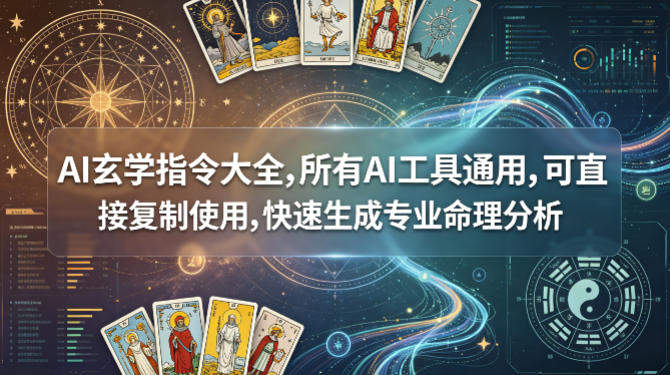AI玄学指令大全，所有AI工具通用，可直接复制使用，快速生成专业命理分析-新时光资源网