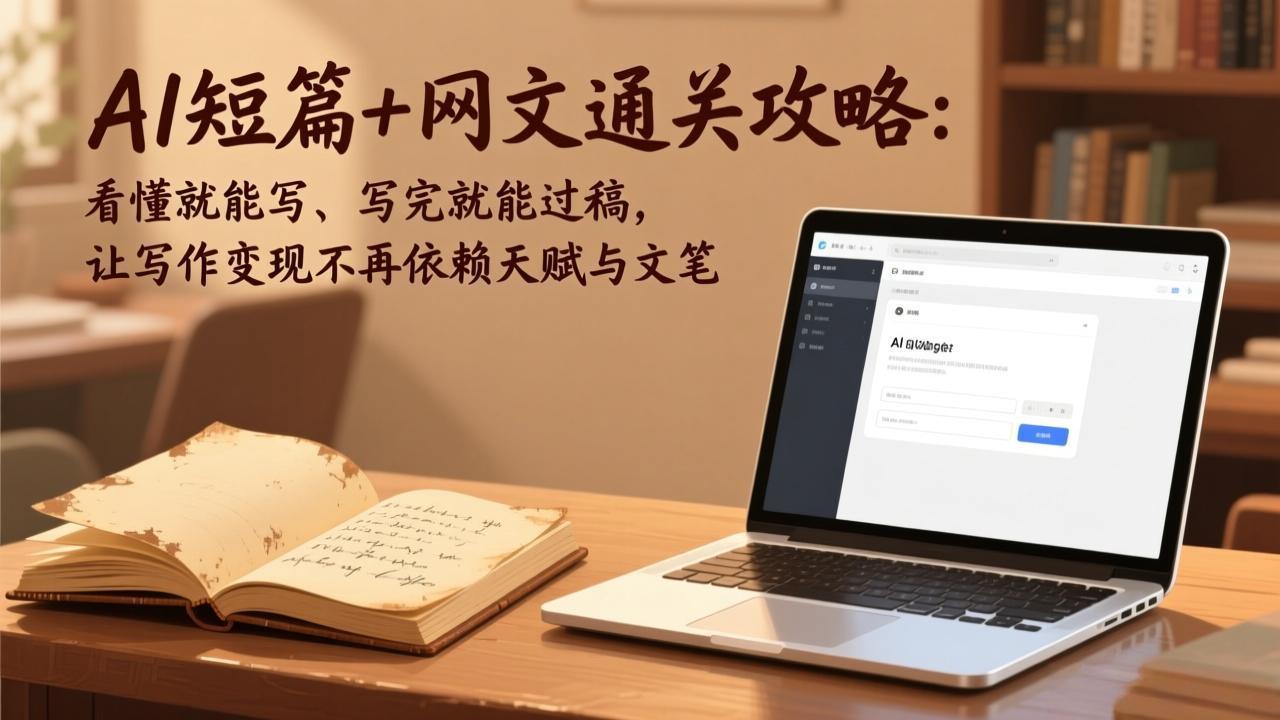 AI短篇+网文通关攻略-更新4月：看懂就能写、写完就能过稿，让写作变现不再依赖天赋与文笔-新时光资源网