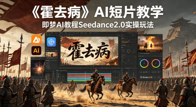 《霍去病》AI短片教学，即梦AI教程Seedance2.0实操玩法-新时光资源网