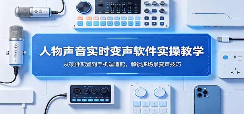 人物声音实时变声软件实操教学：从硬件配置到手机端适配，解锁多场景变声技巧-新时光资源网