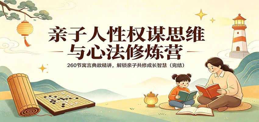 亲子人性权谋思维与心法修炼营：260节寓言典故精讲，解锁亲子共修成长智慧(完结)-新时光资源网