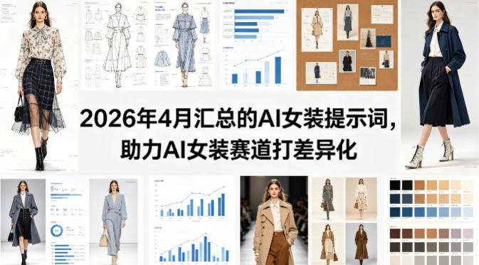 2026年4月汇总的AI女装提示词，助力AI女装赛道打差异化-新时光资源网