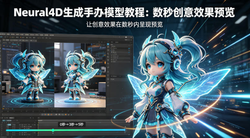 Neural4D生成手办模型教程，让创意效果在数秒内呈现预览-新时光资源网
