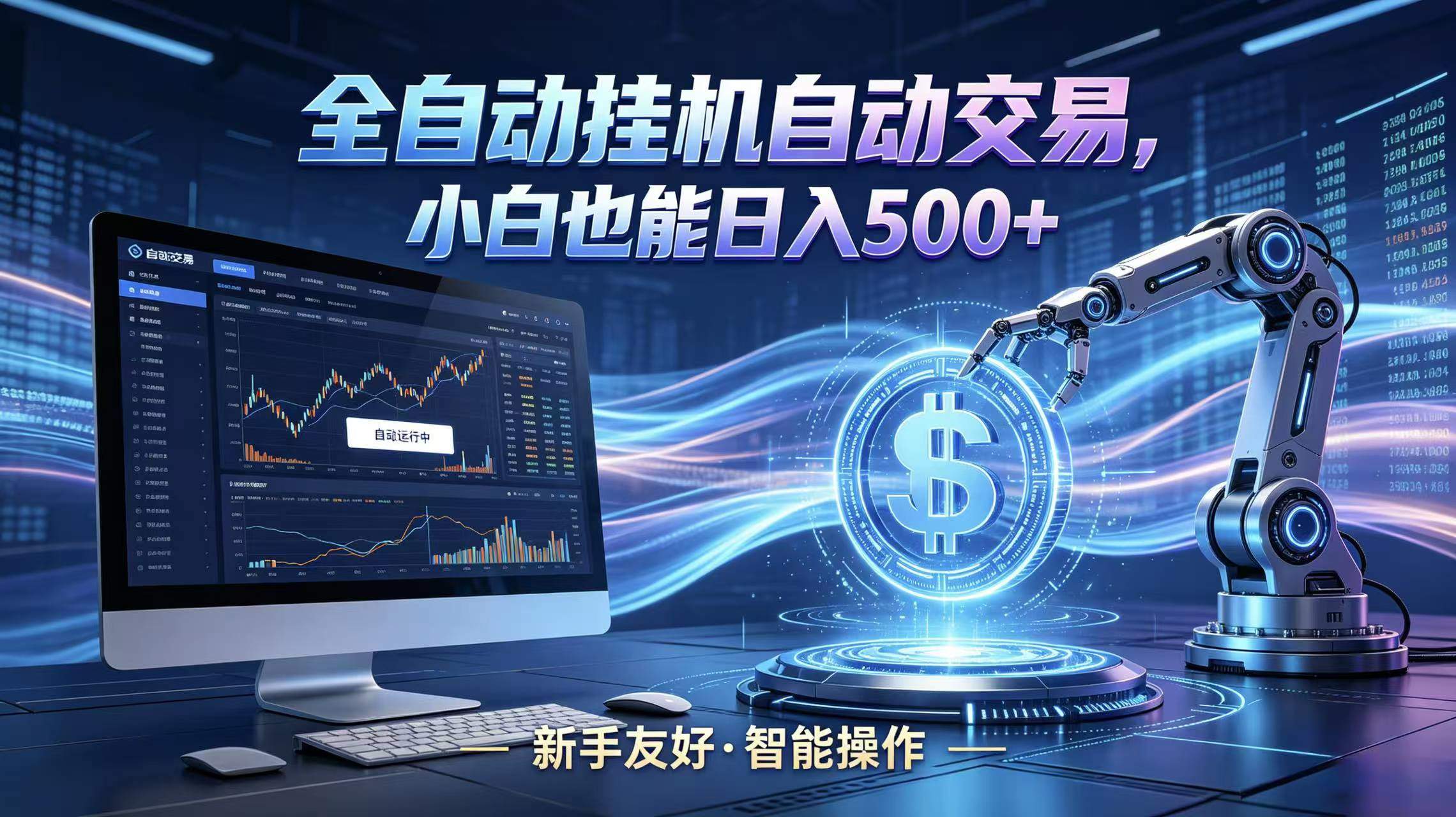 全新智能化交易助手，傻瓜式操作，小白也能快速上手，轻松实现日入500+-新时光资源网