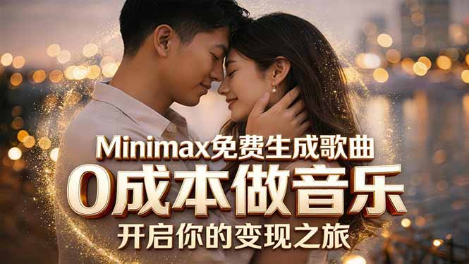 Minimax免费生成歌曲实测！0成本做音乐，说唱流行Lofi一键生成-新时光资源网