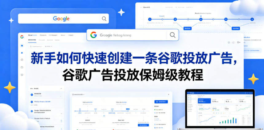 新手如何快速创建一条谷歌投放广告,谷歌广告投放保姆级教程-新时光资源网