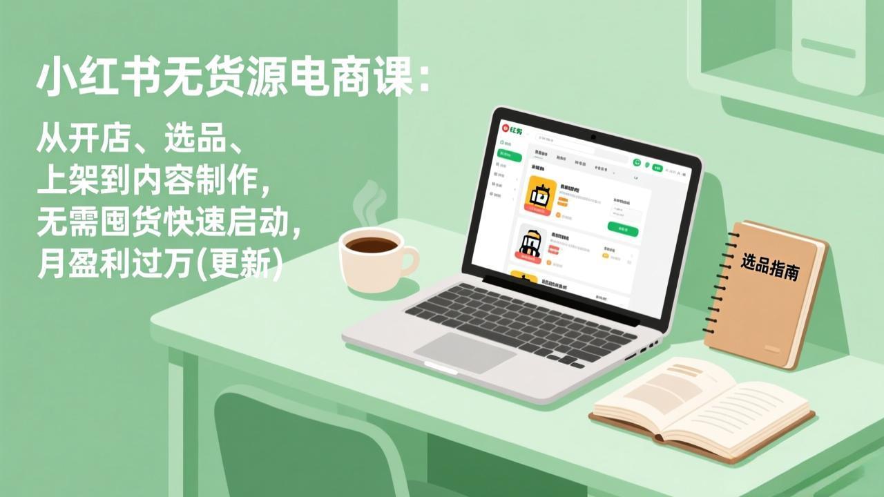 小红书无货源电商课(5月12更新-新时光资源网