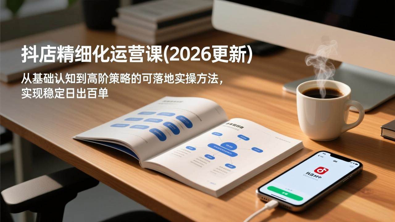 抖店精细化运营课(更新5月-新时光资源网