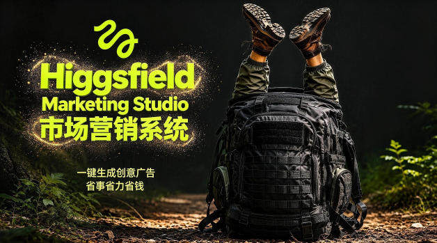 告别高成本广告！Higgsfield Marketing Studio市场营销系统详解｜一键生成创意广告，省去1W成本-新时光资源网