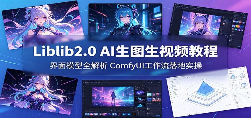 Liblib2.0 AI生图生视频教程：界面模型全解析，ComfyUI工作流落地实操-新时光资源网