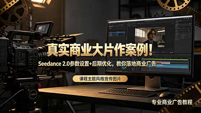 真实商业大片作案例！Seedance 2.0参数设置+后期优化，教你落地商业广告-新时光资源网