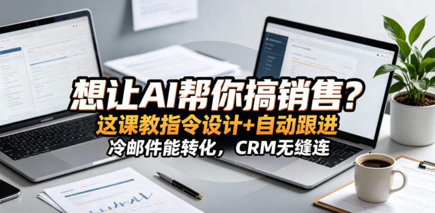 想让AI帮你搞销售?这课教指令设计+自动跟进,冷邮件能转化,CRM无缝连!【原创双语字幕】-新时光资源网