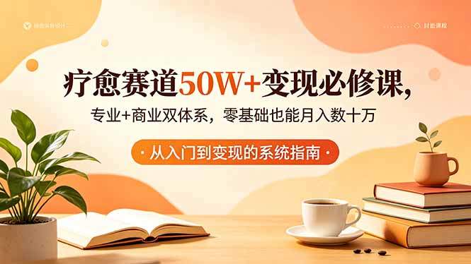 疗愈赛道50W+变现必修课,专业+商业双体系,零基础也能月入数十万-新时光资源网