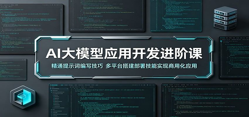 AI大模型应用开发进阶课：精通提示词编写技巧，多平台搭建部署技能实现商用化应用-新时光资源网