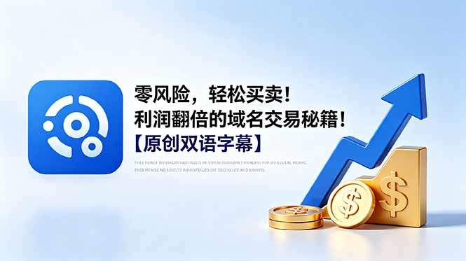 零风险，轻松买卖！利润翻倍的域名交易秘籍！【原创双语字幕】-新时光资源网