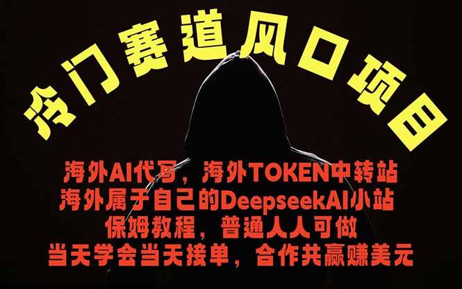 冷门赛道风口项目 海外AI代写！0成本运作完全免费！当天注册当天接单，接单接到手抽筋，无脑…-新时光资源网