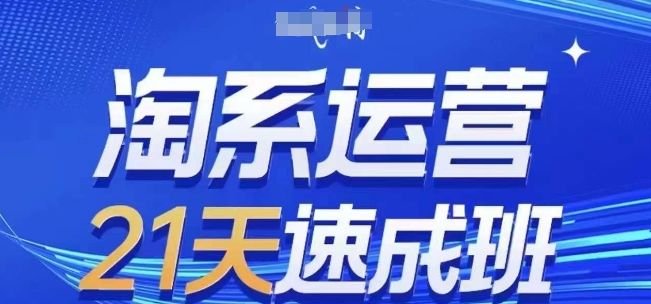 淘系运营21天速成班(更新25年7月)，0基础轻松搞定淘系运营，不做假把式-新时光资源网