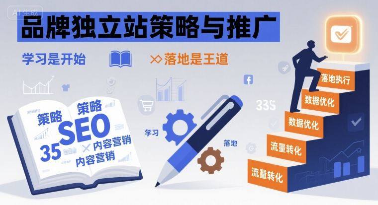 品牌独立站策略与推广，学习是开始，落地是王道-新时光资源网