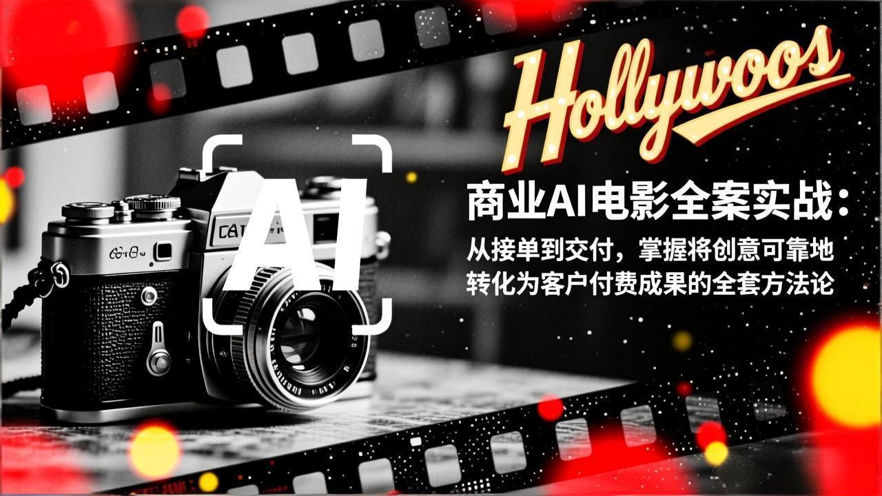 商业AI电影全案实战：从接单到交付，掌握将创意可靠地转化为客户付费成果的全套方法论-新时光资源网